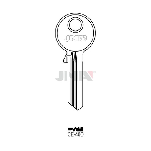 [CE-40D] Clé plate ps acier CE-40D
