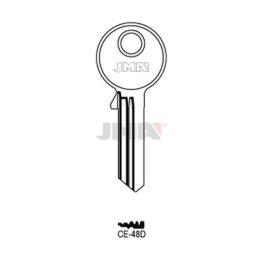 [CE-48D] Clé plate ps acier CE-48D