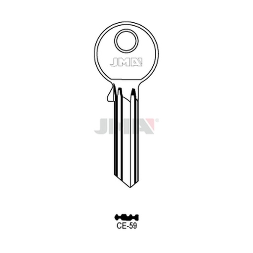 [CE-59] Clé plate ps laiton CE-59