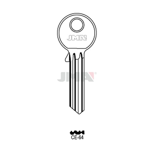 [CE-64] Clé plate ps laiton CE-64