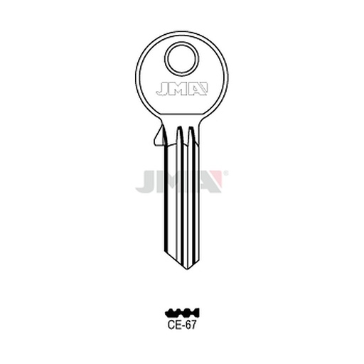 [CE-67] Clé plate ps laiton CE-67