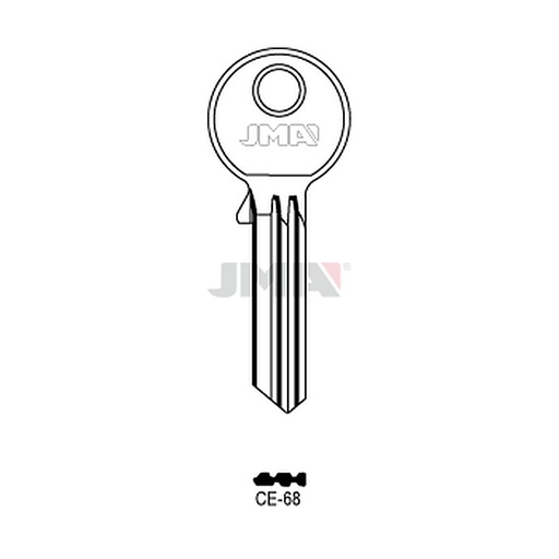 [CE-68] Clé plate ps laiton CE-68