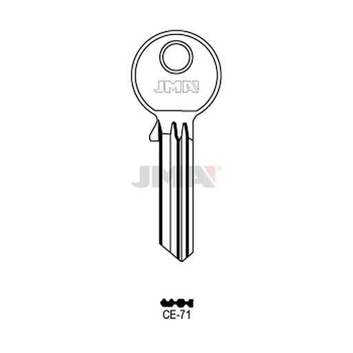 [CE-71] Clé plate ps laiton CE-71