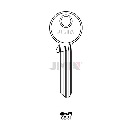 [CE-81] Clé plate ps laiton CE-81