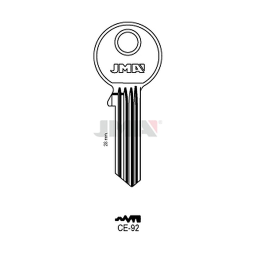[CE-92] Clé plate ps acier CE-92