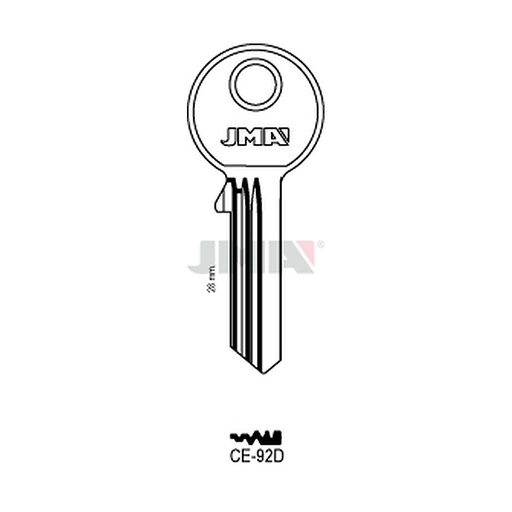 [CE-92D] Clé plate ps acier CE-92D