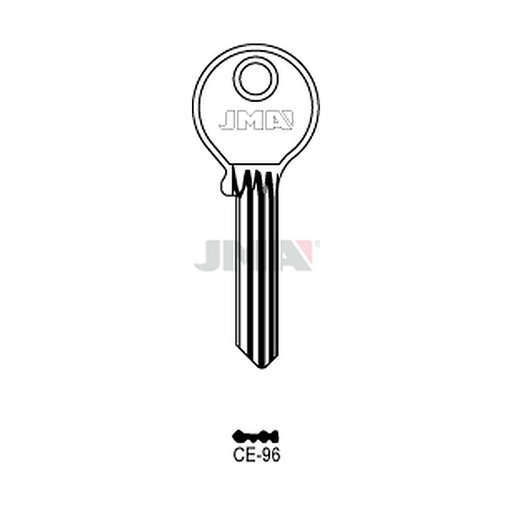 [CE-96] Clé plate ps laiton CE-96
