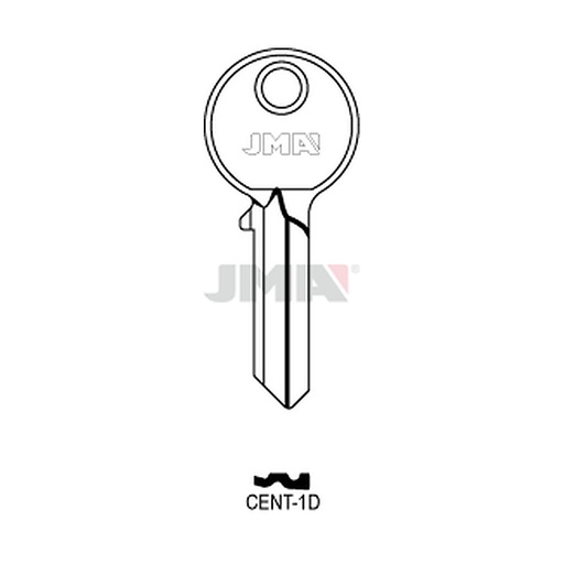 [CENT-1D] Clé plate acier CENT-1D