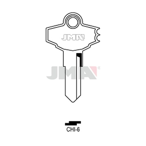 [CHI-6] Clé plate laiton CHI-6