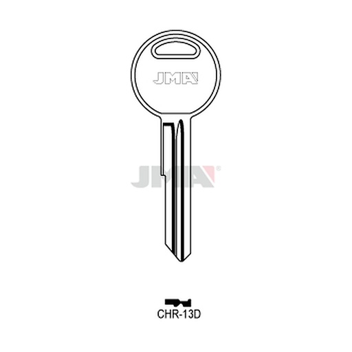 [CHR-13D] Clé plate acier CHR-13D