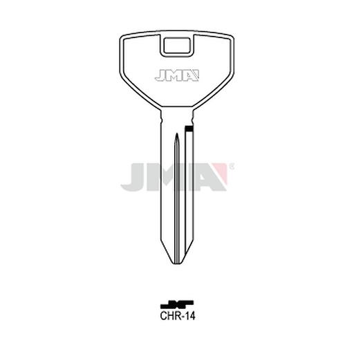 [CHR-14] Clé plate acier CHR-14