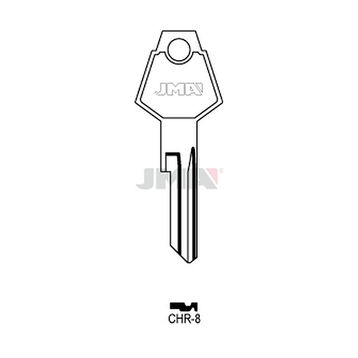 [CHR-8] Clé plate acier CHR-8