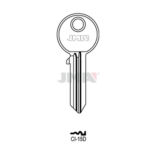 [CI-15D] Clé plate acier CI-15D