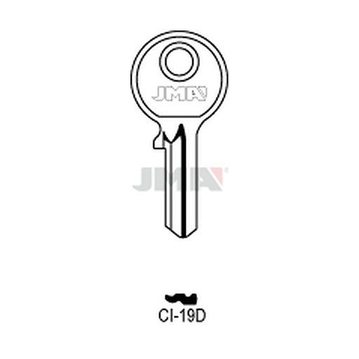 [CI-19D] Clé plate laiton CI-19D