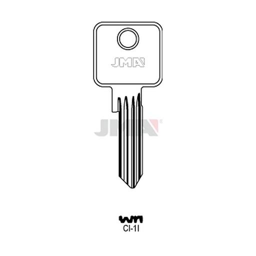 [CI-1I] Clé plate acier CI-1I