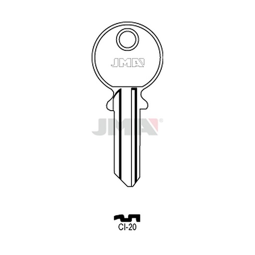 [CI-20] Clé plate acier CI-20