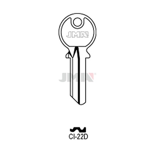 [CI-22D] Clé plate laiton CI-22D