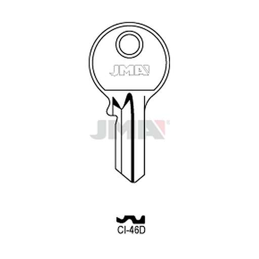 [CI-46D] Clé plate acier CI-46D
