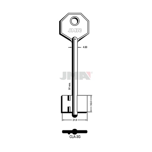 [CLA-3G] Clé dp tf l 71 a 100 mm CLA-3G