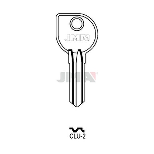 [CLU-2] Clé plate laiton CLU-2