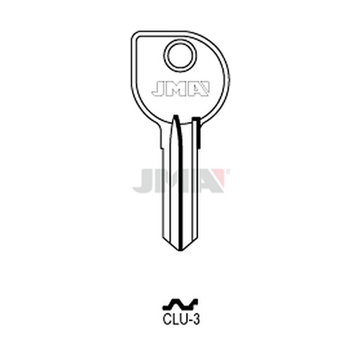 [CLU-3] Clé plate laiton CLU-3