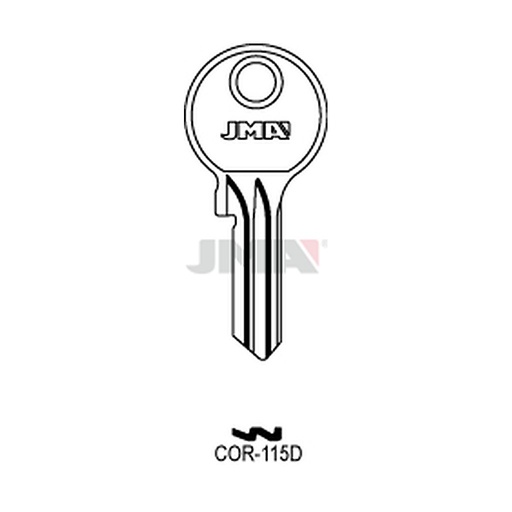 [COR-115D] Clé plate laiton COR-115D