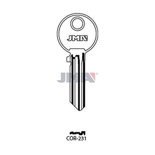 [COR-231] Clé plate ps laiton COR-231
