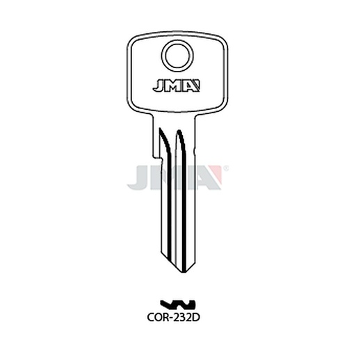 [COR-232D] Clé plate acier COR-232D