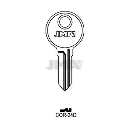 [COR-24D] Clé plate ps acier COR-24D