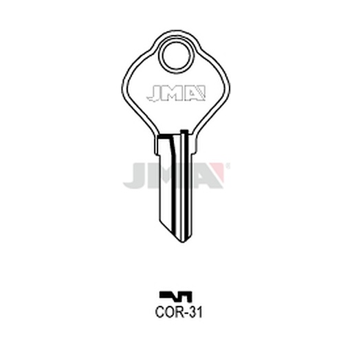 [COR-31] Clé plate laiton COR-31