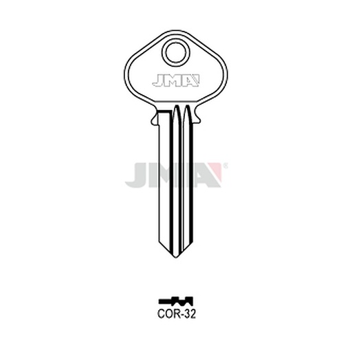 [COR-32] Clé plate laiton COR-32