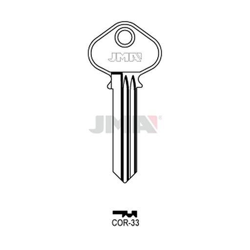 [COR-33] Clé plate laiton COR-33