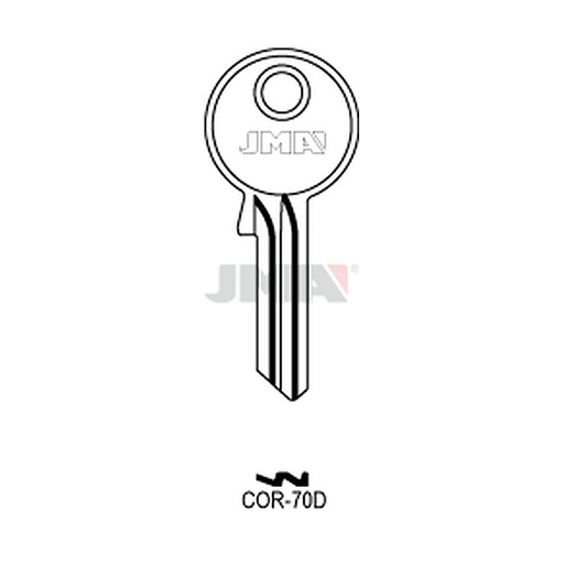 [COR-70D] Clé plate acier COR-70D