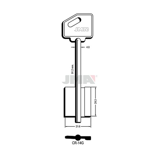 [CR-14G] Clé dp tf l 71 a 100 mm CR-14G