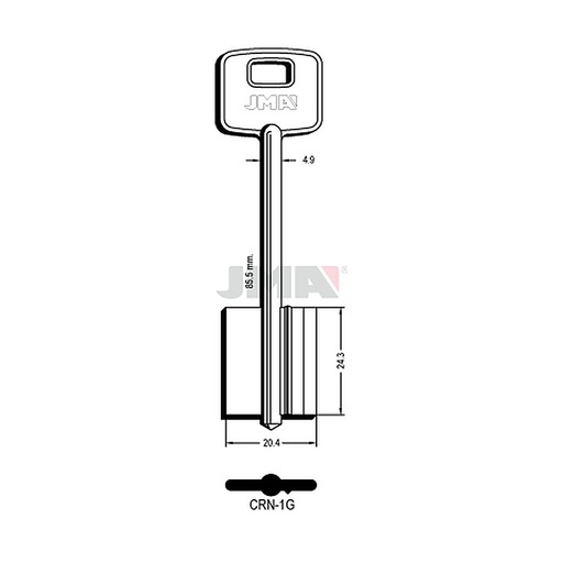 [CRN-1G] Clé dp tf l 71 a 100 mm CRN-1G