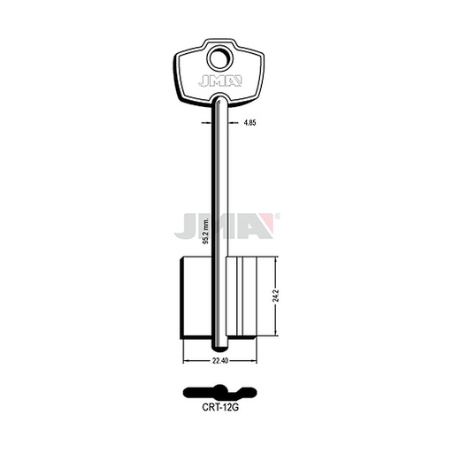 [CRT-12G] Clé dp tf l 71 a 100 mm CRT-12G