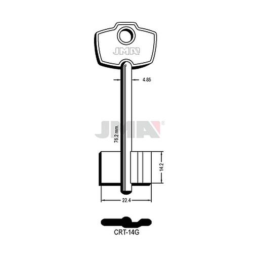 [CRT-14G] Clé dp tf l 71 a 100 mm CRT-14G