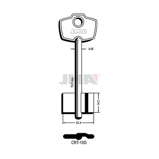 [CRT-15G] Clé dp tf l 71 a 100 mm CRT-15G