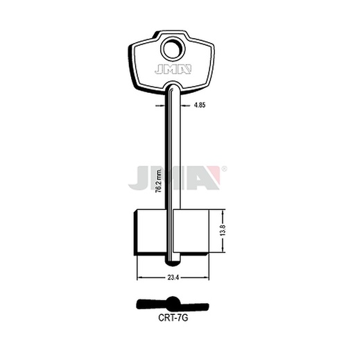 [CRT-7G] Clé dp tf l 71 a 100 mm CRT-7G