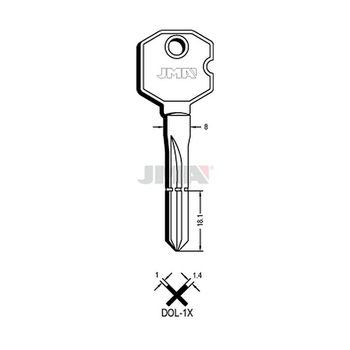[DOL-1X] Clé cruciforme DOL-1X