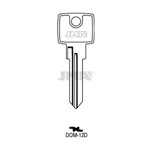 [DOM-12D] Clé plate acier DOM-12D