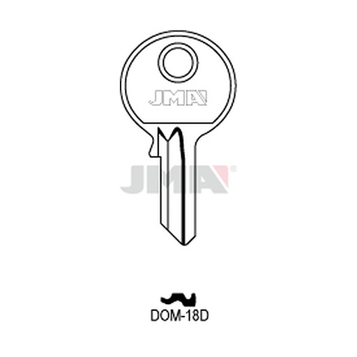 [DOM-18D] Clé plate acier DOM-18D