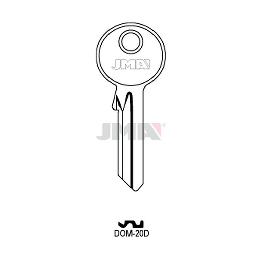 [DOM-20D] Clé plate acier DOM-20D