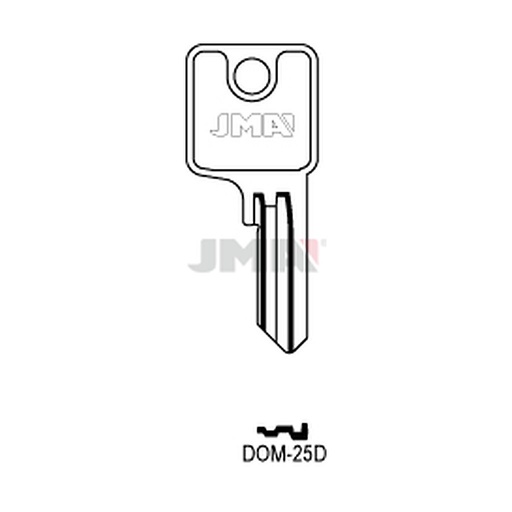 [DOM-25D] Clé plate acier DOM-25D