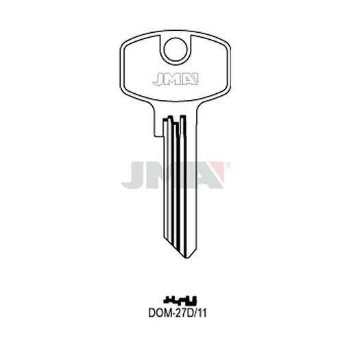 [DOM-27D11] Clé plate ps laiton DOM-27D11