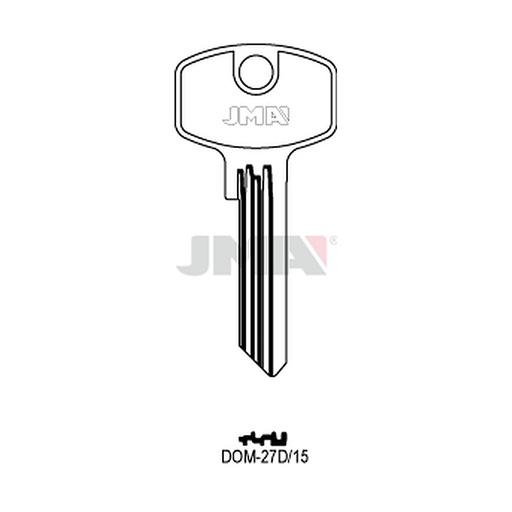 [DOM-27D15] Clé plate ps laiton DOM-27D15