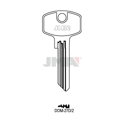 [DOM-27D2] Clé plate ps laiton DOM-27D2