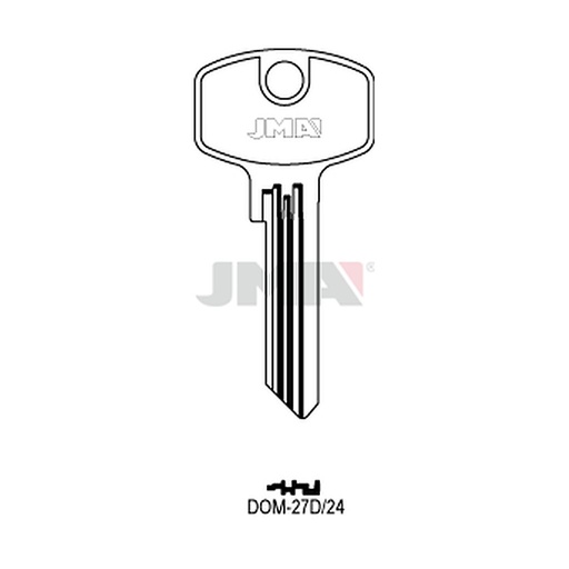 [DOM-27D24] Clé plate ps laiton DOM-27D24