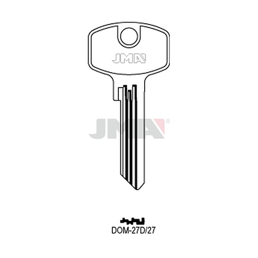 [DOM-27D27] Clé plate ps laiton DOM-27D27