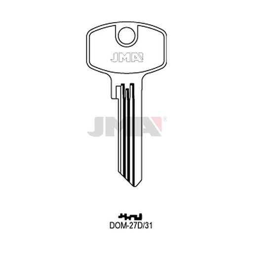 [DOM-27D31] Clé plate ps laiton DOM-27D31